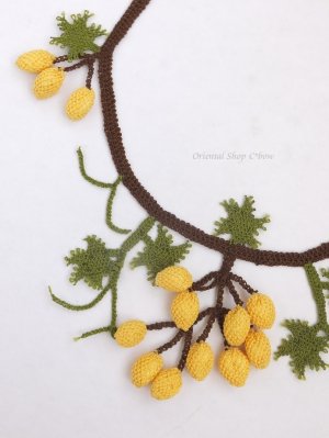 画像7: 日本発送★シルクイーネオヤ・葡萄ネックレス・ピアスセット