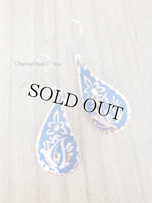 画像3: エスニックデザイン★トルコ製｜銅のピアス｜ブルー系