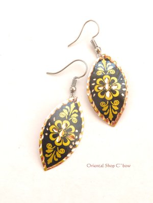 画像3: エスニックデザイン★トルコ製｜銅のピアス｜イエロー系