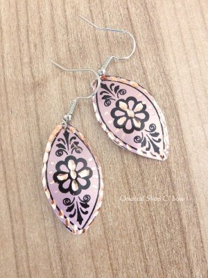 画像4: エスニックデザイン★トルコ製｜銅のピアス｜ライトピンク系