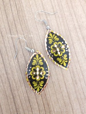 画像4: エスニックデザイン★トルコ製｜銅のピアス｜イエロー系