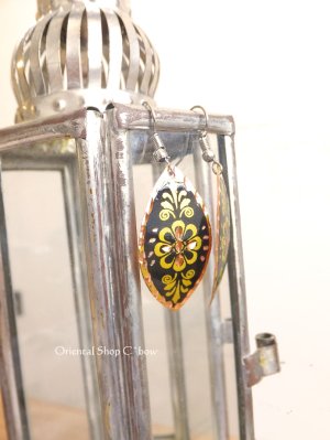 画像2: エスニックデザイン★トルコ製｜銅のピアス｜イエロー系