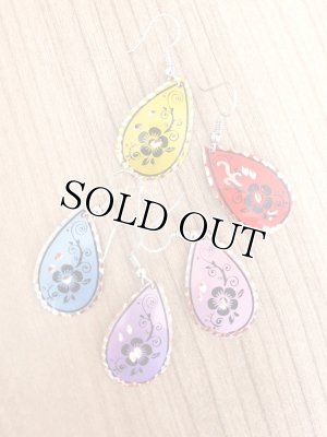 画像6: エスニックデザイン★トルコ製｜銅のピアス｜レッド系