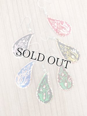 画像5: エスニックデザイン★トルコ製｜銅のピアス｜ブルー系