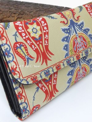 画像9: トルコ｜カラフるん☆オリエンタル｜三つ折り長財布｜チューリップカーネーション柄
