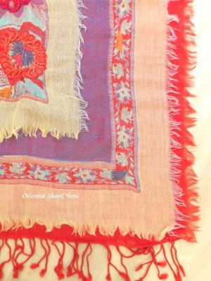 画像3: 日本発送★ウール｜三重トリプル★手刺繍やわらかストール