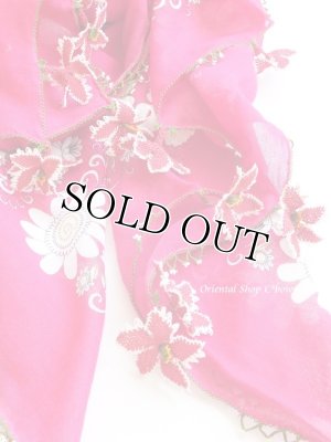 画像5: オデミシュ：イーネオヤスカーフ｜大きなお花｜濃ピンク