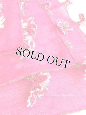 画像7: オデミシュ：イーネオヤスカーフ｜大きなお花｜濃ピンク