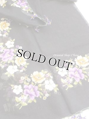 画像4: オデミシュ：イーネオヤスカーフ｜お花｜インディゴ×ブラック