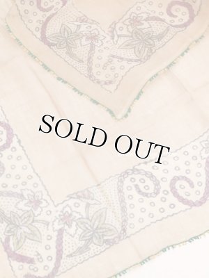 画像3: ブルサ｜木版｜キャートヤズマ｜アンティークオヤスカーフ・シルク糸イーネオヤ｜木版面白い