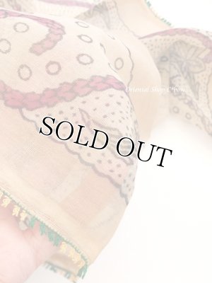 画像5: ブルサ｜木版｜キャートヤズマ｜アンティークオヤスカーフ・シルク糸イーネオヤ｜木版面白い