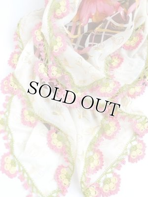 画像3: バルッケシル｜大判トゥーオヤスカーフ｜クリーム｜オスマン帝国