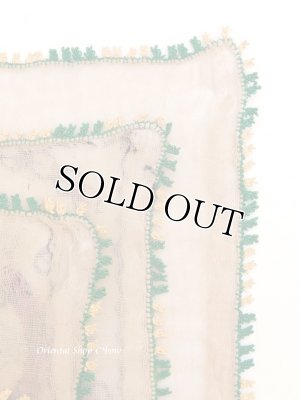 画像4: ブルサ｜木版｜キャートヤズマ｜アンティークオヤスカーフ・シルク糸イーネオヤ｜木版面白い