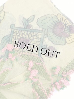 画像3: カスタモヌ｜トスヤ｜木版｜アンティークオヤスカーフ｜イーネオヤ・シルク糸