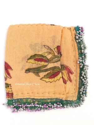 画像3: 珍品★バルッケシル：木版アンティークオヤスカーフ｜シガラ（タバコ）オヤ