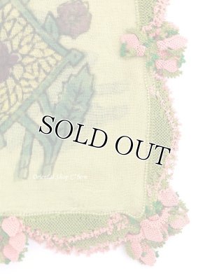 画像2: カスタモヌ｜トスヤ｜木版｜アンティークオヤスカーフ｜イーネオヤ・シルク糸