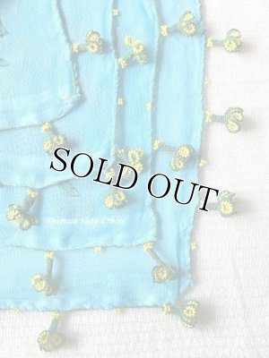 画像6: 日本発送★ナムルン｜ヴィンテージ｜ボンジュックオヤ｜アクアブルー｜立派なお花