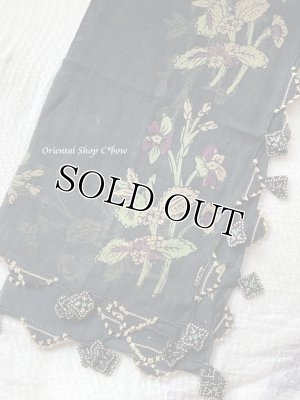 画像3: 日本発送★カスタモヌ｜トスヤ｜木版｜アンティークオヤスカーフ｜イーネオヤ・シルク糸