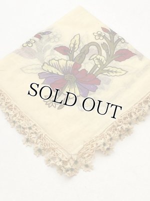 画像2: オデミシュ｜アンティークオヤスカーフ｜シルク糸イーネオヤ