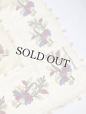 画像4: オデミシュ｜アンティークオヤスカーフ｜シルク糸イーネオヤ