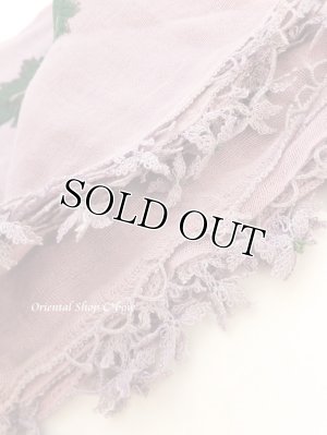 画像3: オデミシュ｜アンティークオヤスカーフ｜シルク糸イーネオヤ｜ライラック