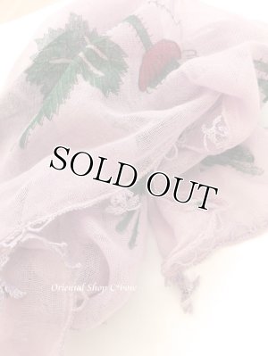 画像4: オデミシュ｜アンティークオヤスカーフ｜シルク糸イーネオヤ｜ライラック