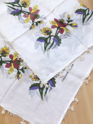 画像6: オデミシュ｜アンティークオヤスカーフ｜シルク糸イーネオヤ｜ホワイト