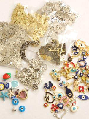 画像2: 日本発送★｜トルコのチャーム★詰め合わせ半額以下！ もりもりパーツ 